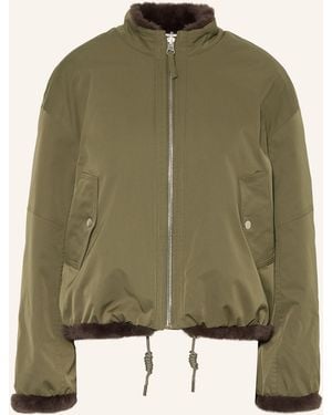 Riani Jacke zum Wenden mit Kunstfell - Grün
