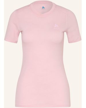 Odlo Funktionswäsche-Shirt NATURAL MERINO 160 aus Merinowolle - Pink