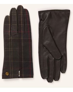 Barbour Lederhandschuhe SCARLET - Schwarz