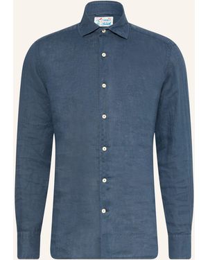 MC2 Saint Barth Resorthemd PAMPLONA Comfort Fit aus Leinen - Blau