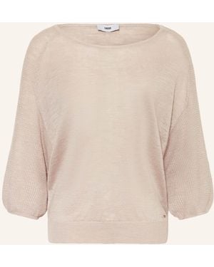 Cinque Pullover CIMAO mit Leinen und mit 3/4-Arm - Natur