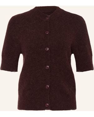 Samsøe & Samsøe Strickjacke SANOURA mit Merinowolle und Alpaka - Rot