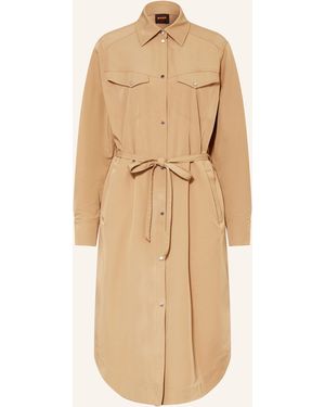 BOSS Hemdblusenkleid DARIMITA - Natur