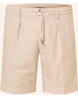 Profuomo Shorts mit Leinen - Natur