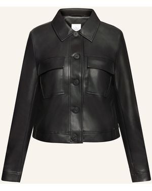 BETTY&CO Jacke in Lederoptik - Schwarz