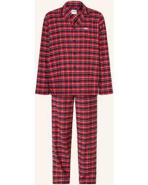 Jockey Schlafanzug EVERYDAY aus Flanell - Rot