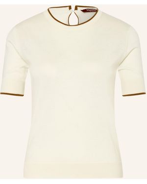 Max Mara Strickshirt AGENDA mit Seide - Natur