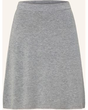 Allude Strickrock mit Cashmere - Grau