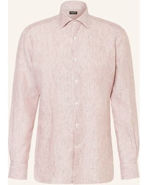 ZEGNA Leinenhemd Regular Fit - Pink
