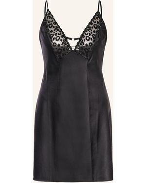 Chantelle Negligé GIRLS aus Satin - Schwarz