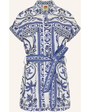FARM Rio Jumpsuit WONDERFUL CITY aus Leinen - Blau