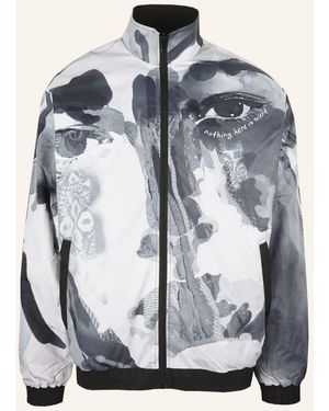 carlo colucci Oversize Tracksuit Wendejacke - Human Canvas FORZANO - Blau