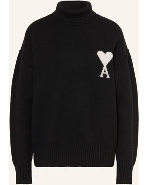 Ami Paris Rollkragenpullover - Schwarz