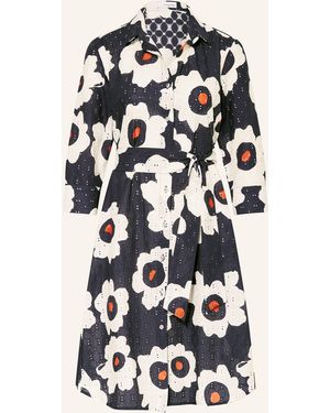 Rossana Diva Hemdblusenkleid EMBROIDERY aus Lochspitze - Weiß