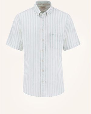 Fynch-Hatton Kurzarm-Hemd Casual-Fit aus Leinen - Weiß