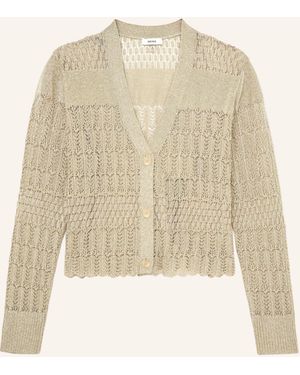Reiss Strickjacke SUZANNE mit Glitzergarn - Natur