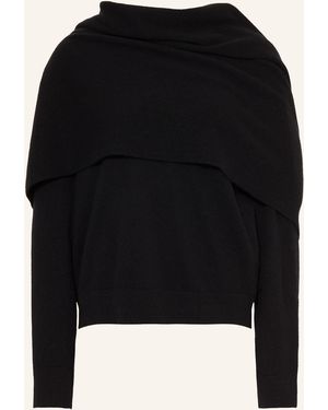 DARKPARK Pullover ADDISON mit Schal - Schwarz