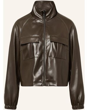 Comma, Jacke in Lederoptik - Braun