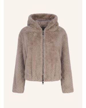 BLONDE No. 8 Kunstfell-Jacke LUISA - Natur