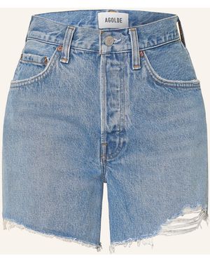 Agolde Jeansshorts PARKER LONG - Blau
