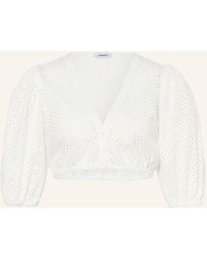 LIMBERRY Dirndlbluse LINA aus Lochspitze mit 3/4-Arm - Natur