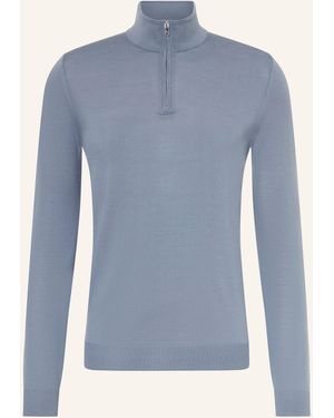 Reiss Troyer BLACKHALL aus Merinowolle - Blau