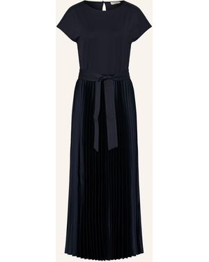 Weekend by Maxmara Kleid GELA im Materialmix mit Plissees - Blau