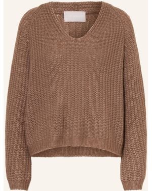 Hemisphere Pullover mit Cashmere - Braun