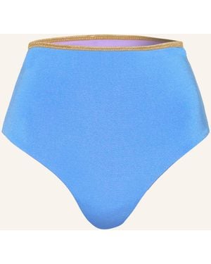 MYMARINI Highwaist-Bikini-Hose SHINE zum Wenden - Blau