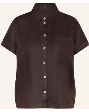 Opus Hemdbluse FELISA aus Leinen - Braun
