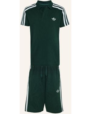 adidas Originals POLO SHORT TEE SET - Grün