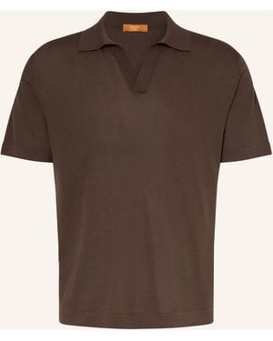 Cruna Strick-Poloshirt - Braun