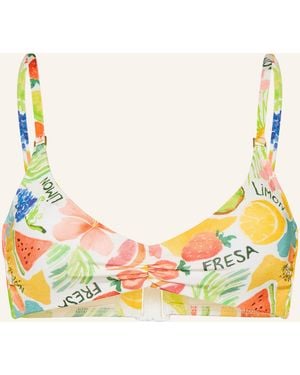 watercult Bralette-Bikini-Top FRUITBOWL - Mettallic