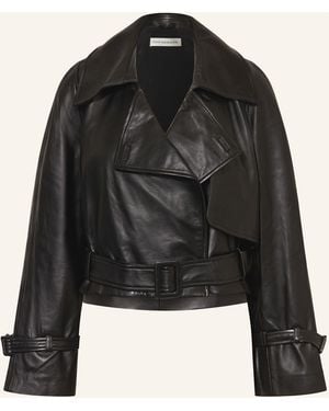 Nour Hammour Lederjacke HATTI - Schwarz
