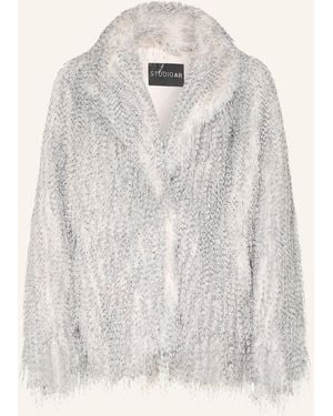 STUDIO AR Kunstfell-Jacke MILA - Weiß