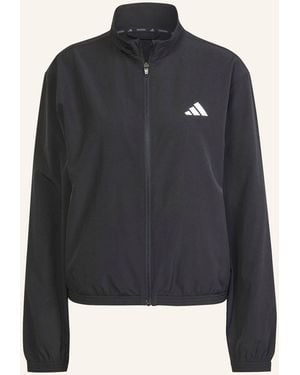 adidas TRAIN ESSENTIALS 3-STREIFEN WOVEN WARM-UP JACKE - Blau