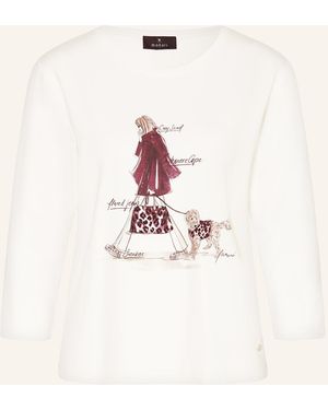 Monari Shirt mit 3/4-Arm und Schmucksteinen - Natur