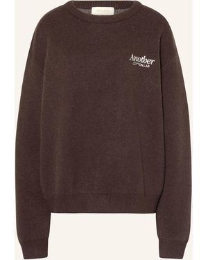 Another Cotton Lab Oversized-Pullover WINE & VIBE - Braun
