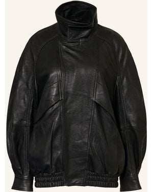 Nour Hammour Lederblouson ARISTE - Schwarz