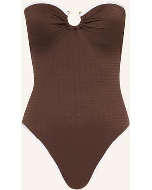 Seafolly Bandeau-Badeanzug BEACH BOUND - Braun