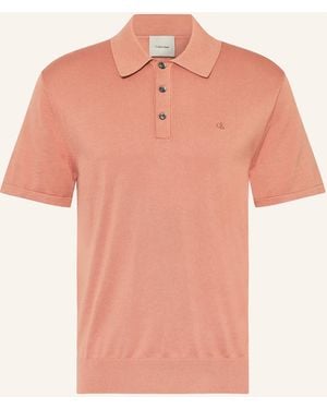 Calvin Klein Strick-Poloshirt - Pink