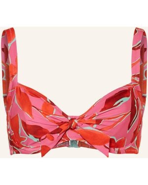 LIDEA® Bügel-Bikini-Top FUSED FLORALS - Rot