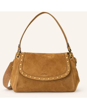 Isabel Marant Handtasche CHANY MEDIUM mit Nieten - Natur