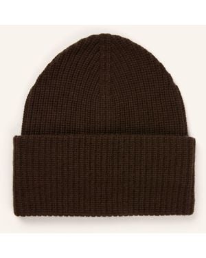 Mrs & HUGS Mütze mit Cashmere - Braun