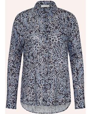 Eterna Hemdbluse mit Glitzergarn - Blau