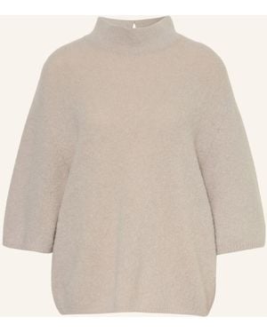 Luisa Cerano Pullover mit 3/4-Arm und Alpaka - Natur