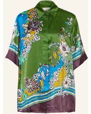 ALÉMAIS Hemdbluse NANCI aus Seide - Grün
