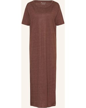 Knowledge Cotton Leinenkleid - Mehrfarbig