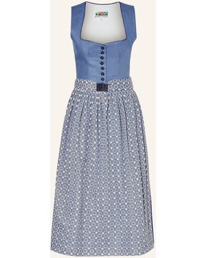 BERWIN & WOLFF Dirndl mit Leinen - Blau