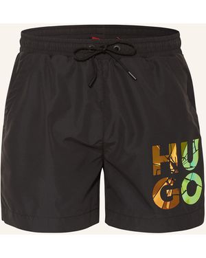 HUGO Badeshorts RAME - Schwarz